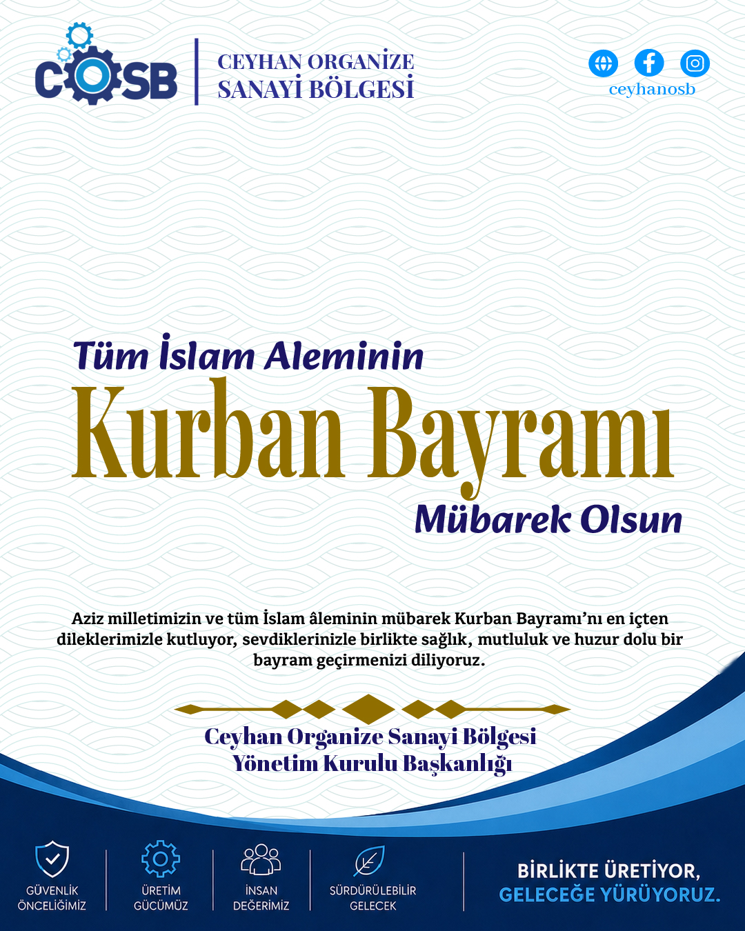 Kurban Bayramı Mesajı